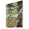 Designart - Pine Forest In The Early Morning - Lake House Print on Natural Pine Wood